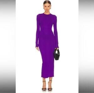 AFRM Juniper Dress Women's S Long Sleeve Midi